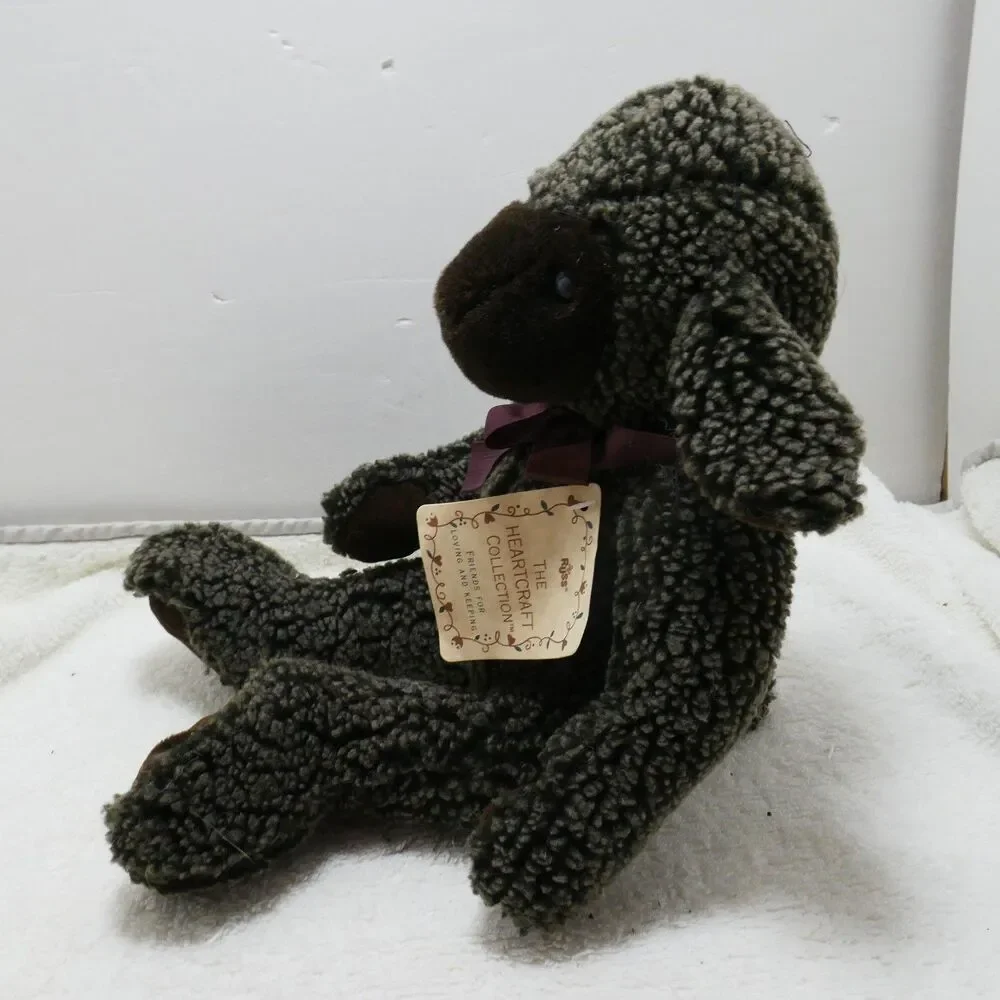 Russ Easter Plush Brown Lamb Sheep Heartcraft Collection Stuffed Animal Toy